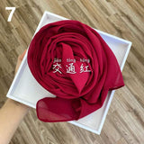 Muslim Chiffon Hijab Scarf Women 2020 Islam Scarves Solid Color Shawl Head Wrap Islamic Hijabs Headscarf Foulard Femme Musulman