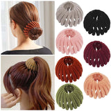 Ponytail Hair Rings Clips Hair Clips Women Bird Nest Shaped Hair Hairpin Simple Magic Lazy Braider Tool Women Hair Accessories G