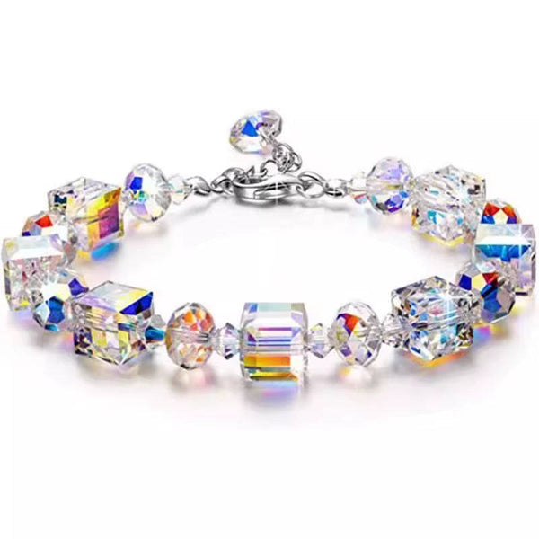 New AB Crystal Beaded Bracelets Women Sweet Temperament Handwork Bracelets&Bangles Charms Jewelry Making Men Bracelet