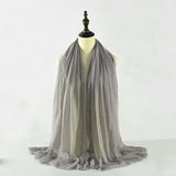 Muslim Women Scarves and Shawls with Loose Edges and Imitation Cotton and Linen Hijabs