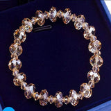 New AB Crystal Beaded Bracelets Women Sweet Temperament Handwork Bracelets&Bangles Charms Jewelry Making Men Bracelet