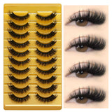 3D Faux Mink Cat Eye & Fox Eye Lashes Fluffy False Eyelashes Natural Look Extensions for Makeup & Daily Wear