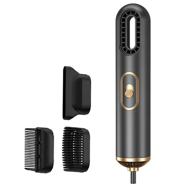 3 in 1 Dryer with strong airflow, negative ion hair care, intelligent temperature control, and three styling nozzles, compact and portable design