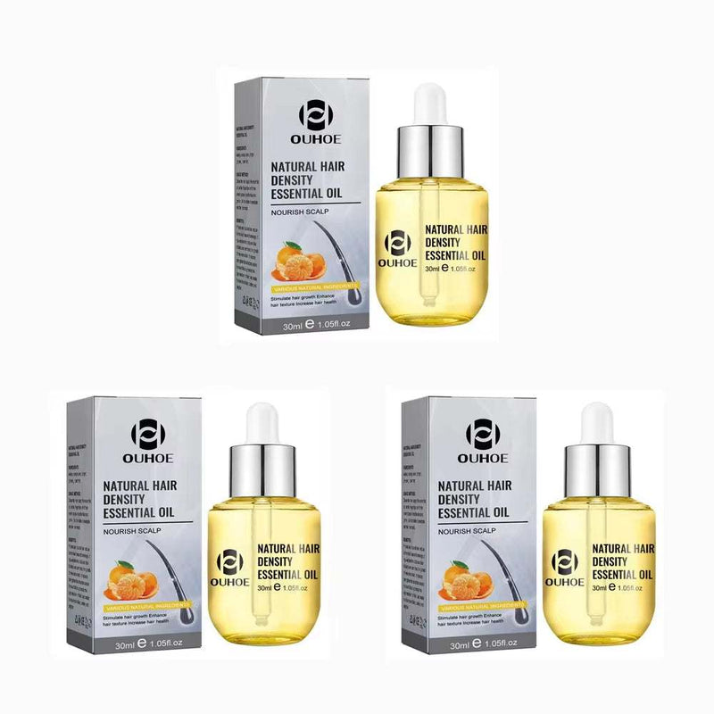 Hair Growth Massage natural hair density essential oil with nourishing scalp formula in 30ml dropper bottle