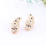 Handmade Dubai Gold Color Colorful Crystal Leopard Jewelry Sets Fashion Nigerian Wedding African Costume Dubai Jewelry Sets