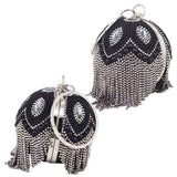 Luxury Ball Bags Designer Tote Women Bags Red Blue Pearl Crystal Handbags Tassels Shoulder Bags