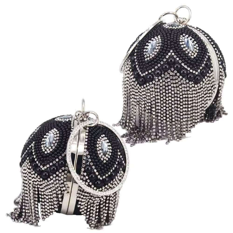 Luxury Ball Bags Designer Tote Women Bags Red Blue Pearl Crystal Handbags Tassels Shoulder Bags