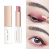 Lazy Eyeshadow Stick Stereo Gradient Shimmer Double Color Eye Shadow Pen Waterproof Easy to Wear Eyeshadow