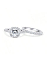 Fashionable alloy couple rings set with rhinestone diamonds in silver zinc alloy for daily casual wear