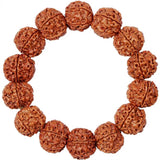 Nature Bodhi 18 Style Beads Bracelet made of natural Rudraksha beads for meditation and fashion.