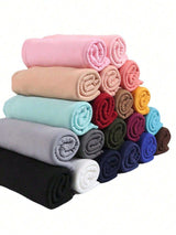 1Pc Abaya Accessories Solid Women Hijab New Fashion Large Size Headscarf Soft Turban Casual Women Scarves Headband Veiled Clothes