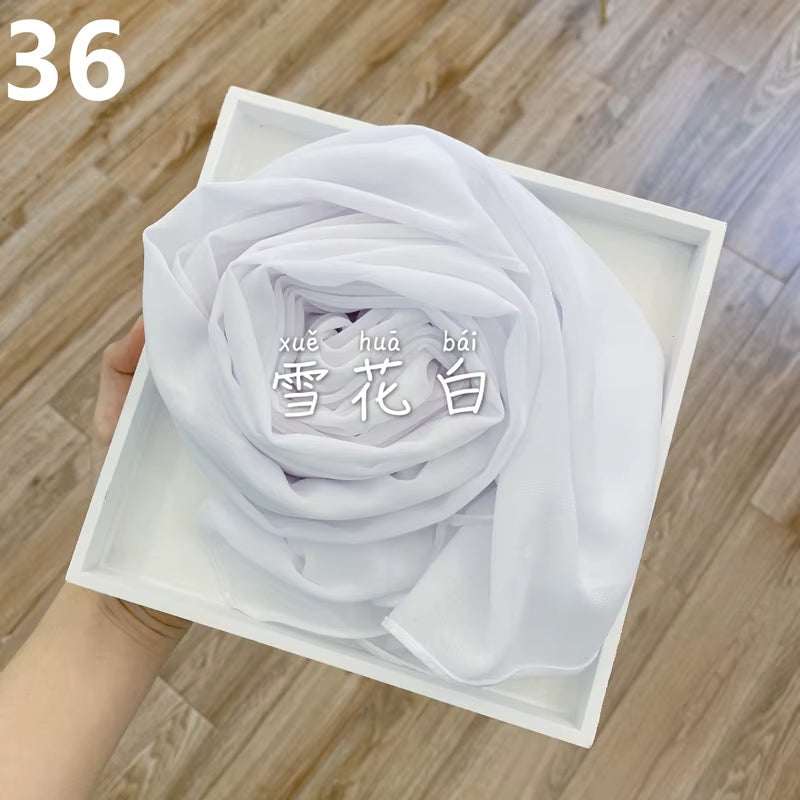 Muslim Chiffon Hijab Scarf Women 2020 Islam Scarves Solid Color Shawl Head Wrap Islamic Hijabs Headscarf Foulard Femme Musulman
