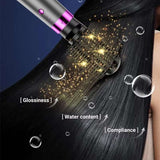 Electric hair dryer styling brush with negative ion technology for glossy, hydrated, and smooth hair