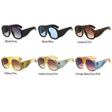 Gradient Lens Pilot Women Sunglasses Oversized Fashion Brand Big Frame Transparent Sunglasses Woman 2021 Clear Shades Eyewear