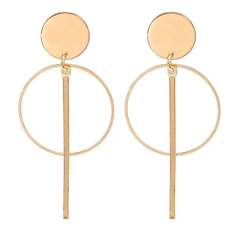 Korean Long Statement Geometric Triangle Tassel Dangle Drop Earrings for Women Earrings Fashion Jewelry Oorbellen Brincos