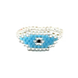 Sweet Heart Ring Punk Eye Rings Boho Jewelry Miyuki Bead Handmade Anniversary Rings for Women Wholesale Ring Bulk Lots