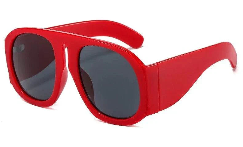 Gradient Lens Pilot Women Sunglasses Oversized Fashion Brand Big Frame Transparent Sunglasses Woman 2021 Clear Shades Eyewear