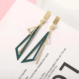 Korean Long Statement Geometric Triangle Tassel Dangle Drop Earrings for Women Earrings Fashion Jewelry Oorbellen Brincos