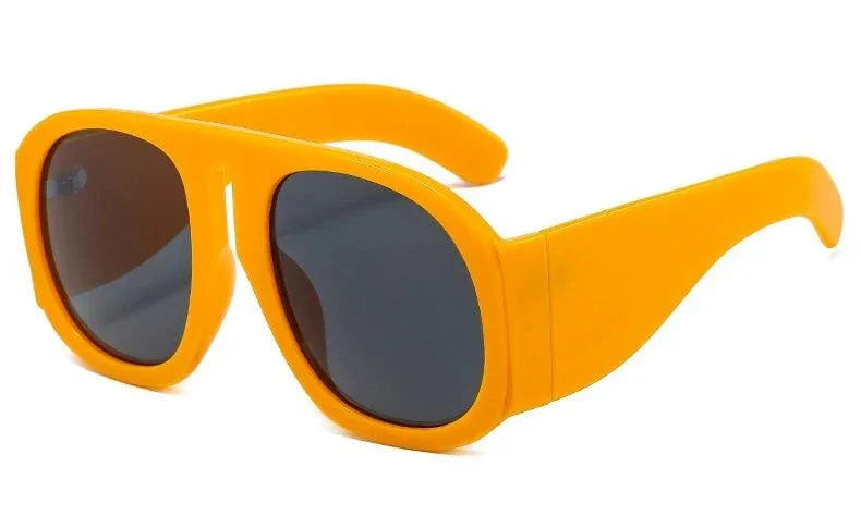 Gradient Lens Pilot Women Sunglasses Oversized Fashion Brand Big Frame Transparent Sunglasses Woman 2021 Clear Shades Eyewear