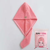 Microfiber Hair Towel,Care Cap with Button,Super Absorbent Hair Towel Wrap Fast Drying Hair Wraps Women Bathroom Accessories