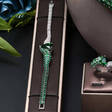 2022 Top 4 Wedding Bride Jewelry Set Water Drop Shape Jewelry Set for Women'S Wedding Accessories Necklace and Earring Set