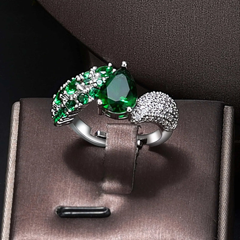 2022 Top 4 Wedding Bride Jewelry Set Water Drop Shape Jewelry Set for Women'S Wedding Accessories Necklace and Earring Set