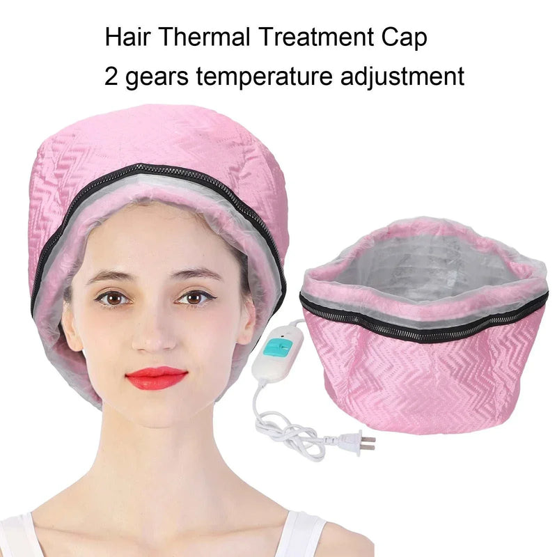 Thermal Treatment Hair Cap Heating Hair Steamer Care Accessories Bonnets for Women Hair Dryer Home Spa Salon Styling 110-220V