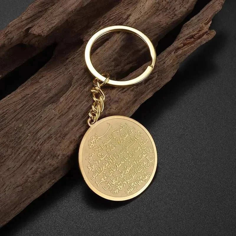 Islamic Religion Muslim Allah Quran Water Drop Shape Pendant Necklace for Women Fashion Charm Amulet Jewelry Ramadan Gift