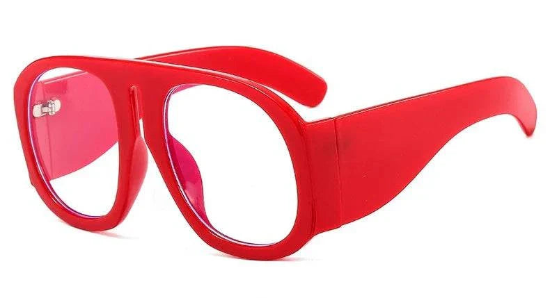 Gradient Lens Pilot Women Sunglasses Oversized Fashion Brand Big Frame Transparent Sunglasses Woman 2021 Clear Shades Eyewear