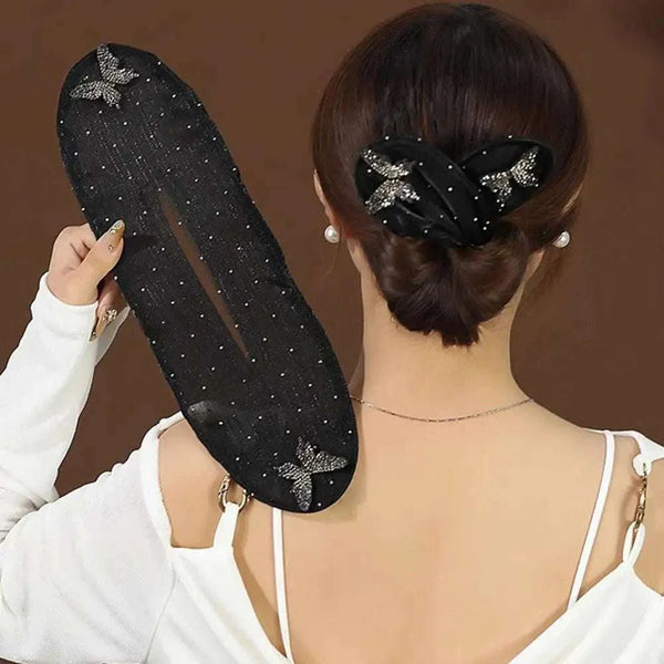 2Pcs Ball Hair Clip Bun Maker Hair Roller Curler Deft Bun Twister Shaper Long Hair Easy Fast Snap Roll Tool Styling Accessories