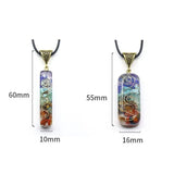Colorful Gravel Necklace Natural Stone Resin Pendants Chakra Healing Chip Crystal Agate Stone Charms for Jewelry Making Necklace