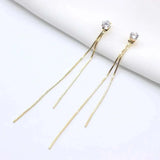 Korean Long Statement Geometric Triangle Tassel Dangle Drop Earrings for Women Earrings Fashion Jewelry Oorbellen Brincos