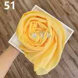 Muslim Chiffon Hijab Scarf Women 2020 Islam Scarves Solid Color Shawl Head Wrap Islamic Hijabs Headscarf Foulard Femme Musulman
