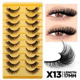 3D Faux Mink Cat Eye & Fox Eye Lashes Fluffy False Eyelashes Natural Look Extensions for Makeup & Daily Wear