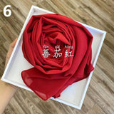 Muslim Chiffon Hijab Scarf Women 2020 Islam Scarves Solid Color Shawl Head Wrap Islamic Hijabs Headscarf Foulard Femme Musulman