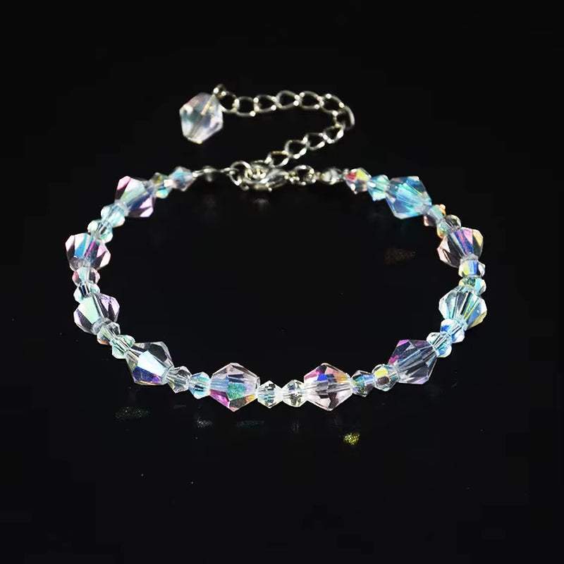 New AB Crystal Beaded Bracelets Women Sweet Temperament Handwork Bracelets&Bangles Charms Jewelry Making Men Bracelet