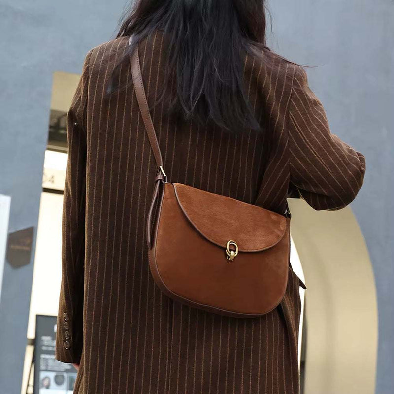Luxury Brand Rodeo Women Bags brown genuine leather suede shoulder crossbody bag