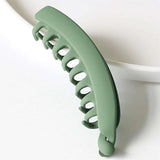 Frosted Hair Clips Solid Color Banana Claw Women Hair Accessories Fashion Ponytail Barrettes Headwear