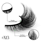 3D Faux Mink Cat Eye & Fox Eye Lashes Fluffy False Eyelashes Natural Look Extensions for Makeup & Daily Wear