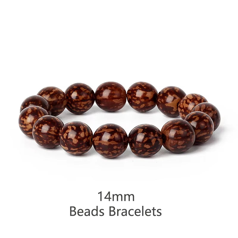 Royal Green Tiger Eye Vajra 14mm beaded rudraksha bracelet for men and women meditation jewelry